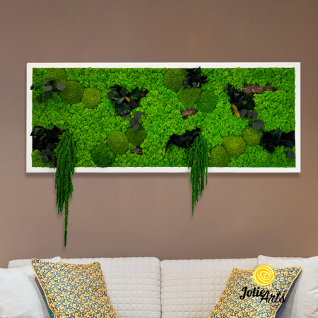 Tablou Green Amaranthus cu licheni și plante naturale stabilizate [1]