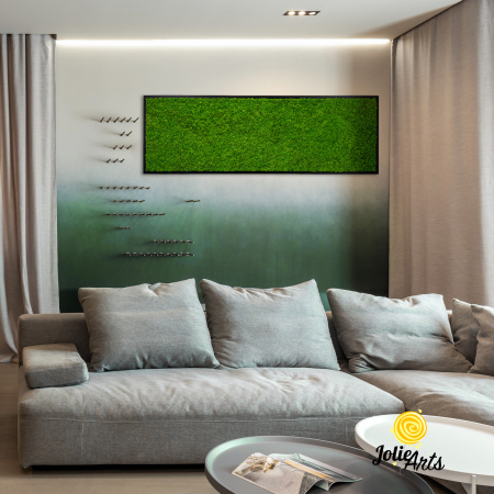 Tablouri licheni - Tablou licheni naturali stabilizați verde deschis – Jolie Arts