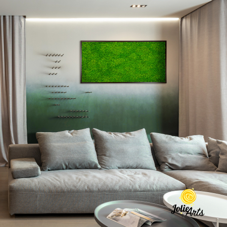 Tablouri licheni - Tablou licheni naturali stabilizați verde deschis – Jolie Arts