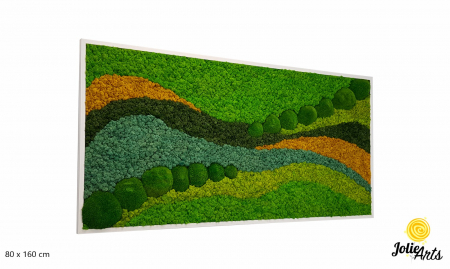 Tablouri Muschi - Tablou Pacific – Licheni Naturali și Mușchi Bombati Jolie Arts