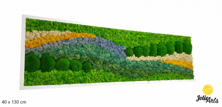 Tablouri - Tablou White Pacific cu licheni și mușchi naturali stabilizați