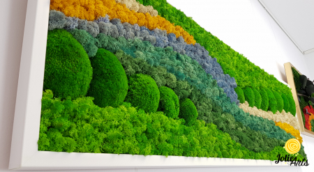 Tablou White Pacific cu licheni și mușchi naturali stabilizați [5]