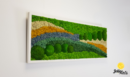 Tablou White Pacific cu licheni și mușchi naturali stabilizați [1]