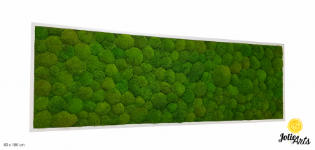 Tablouri Muschi - Tablou cu mușchi bombati naturali stabilizați, verde intens, decor bio, realizat manual