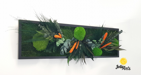 Tablou Green Day Orange Touch – Mușchi, plante și accente portocalii [3]