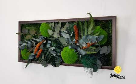 Tablou Green Day Orange Touch – Mușchi, plante și accente portocalii [2]