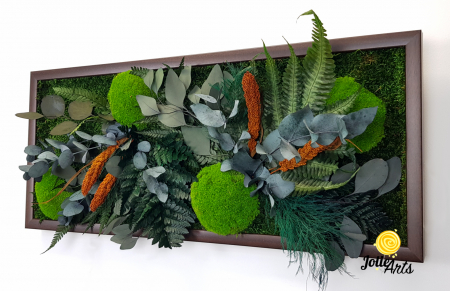 Tablou Green Day Orange Touch – Mușchi, plante și accente portocalii [6]