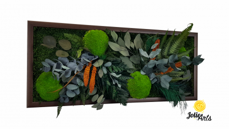 Tablou Green Day Orange Touch – Mușchi, plante și accente portocalii [1]