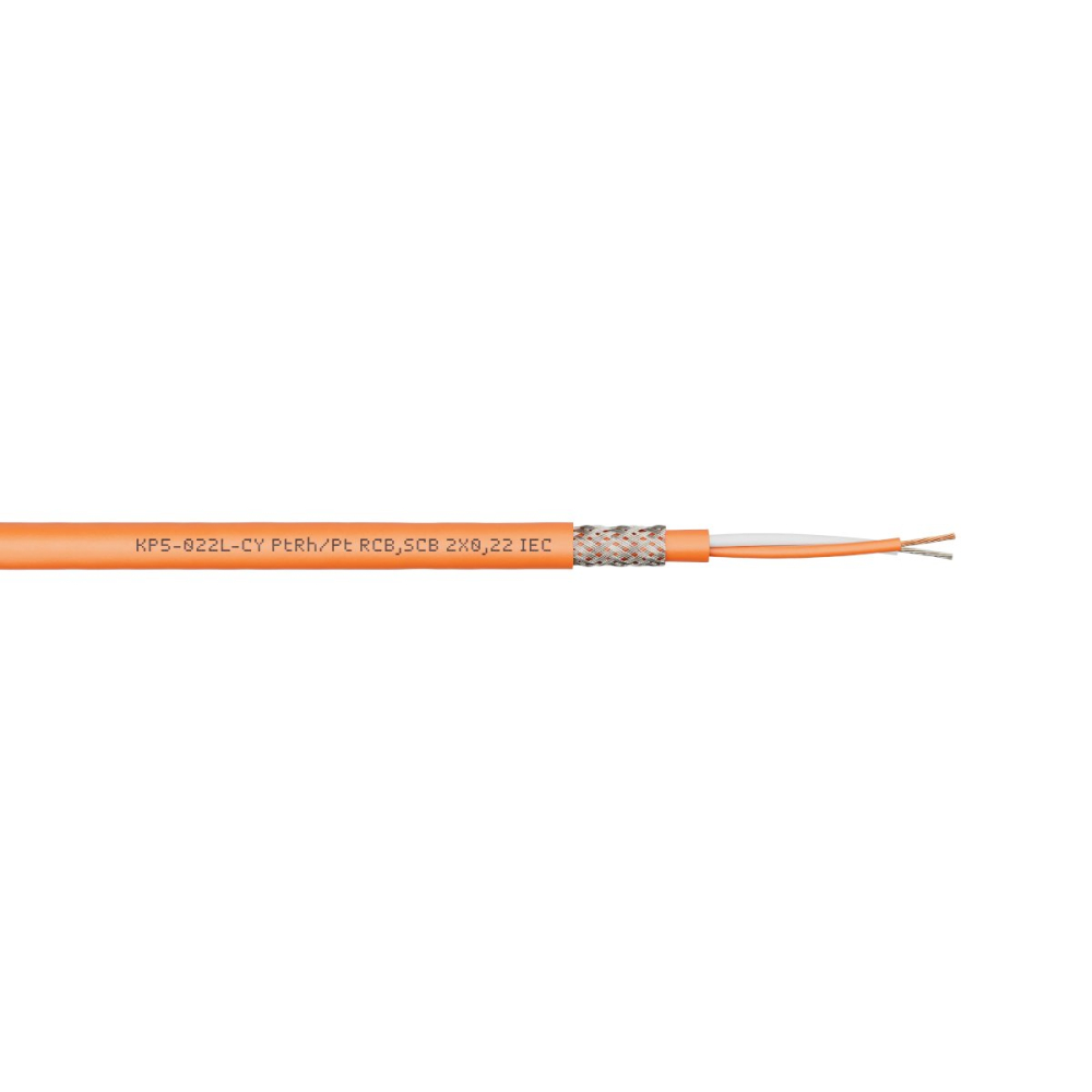 Cablu extensie/compensare termocuplu JX Fe/CuNi, KE5-022L-CY 2x0,22mm², PVC - Imagine principală [3]