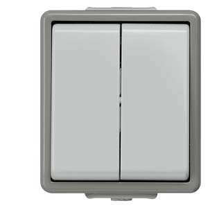 Ultraterminale (prize, intrerupatoare) - Intrerupator cap-scara dublu, 250V, 10A, PT, IP44
