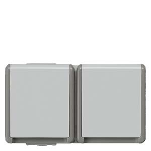 Ultraterminale (prize, intrerupatoare) - Priza dubla Schuko 250V, 16A, PT, IP44