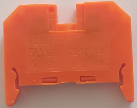 Comutatoare, Cleme - Clema sina, 2.5mmp, orange