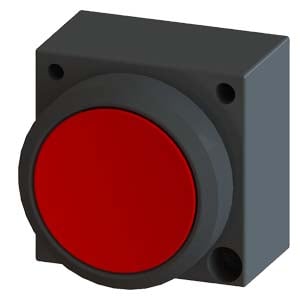 Lichidare de stoc - Buton plastic rosu 22mm, cu retinere, 3SB3000-0DA21, Siemens