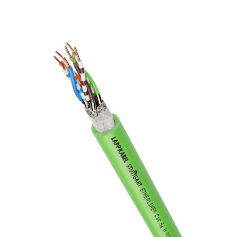 Cabluri si conductoare - Cablu ETHERLINE H Cat. 6A S/FTP, 4x2x22AWG, Halogen-Free - Imagine principala