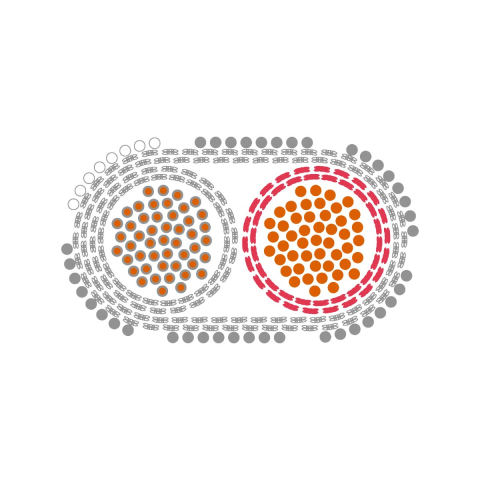 Cablu extensie/compensare KE4L-S JX Fe/CuNi 2x1.5mm² oval - Imagine principală [1]