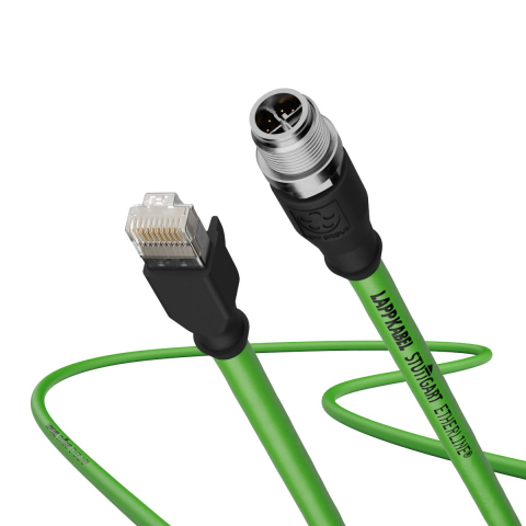 Cabluri si conductoare - Cablu patch ETHERLINE® Cat.6A M12X la RJ45