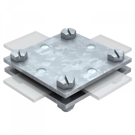 Protecţie trăsnet-supratensiuni - Racord II si cruce platbanda-platbanda maxim.40mm