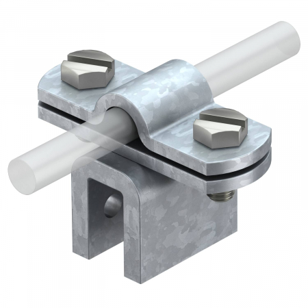 Protecţie trăsnet-supratensiuni - Clema prindere conductor D=8-10/platb.max.30mm de tabla faltuita