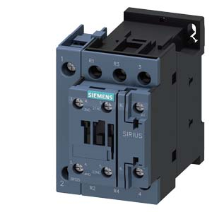Contactoare, prot.motor - Contactor 4P (2NO+2NC), AC-3, 25A, 11kW, (AC-1, 40A) 400V, aux.1NO+1NC, Uc=230Vac, S0, 3RT2526-1AP00