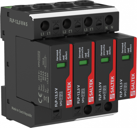 Protecţie trăsnet-supratensiuni - FLP-12.5 V/4 Saltek