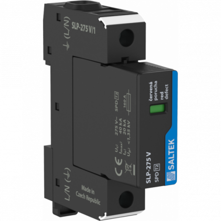 Protecţie trăsnet-supratensiuni - Descarcator supratensiuni 1P, 50kA, T2, SLP-275 V/1
