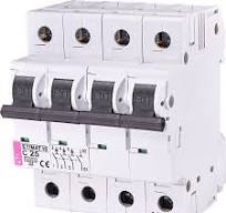 Sigurante tetrapolare - Intrerupator automat, 25A, curba C, 3P+N, 10kA, 2136718