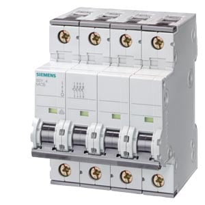 Lichidare de stoc - Intreruptor automat 10A, curba C, 3P+N, 4M, 10kA ,Siemens 5SY4610-7
