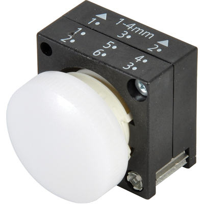Lichidare de stoc - Lampa plastic, alba 22mm, 3SB3001-6BA60, Siemens