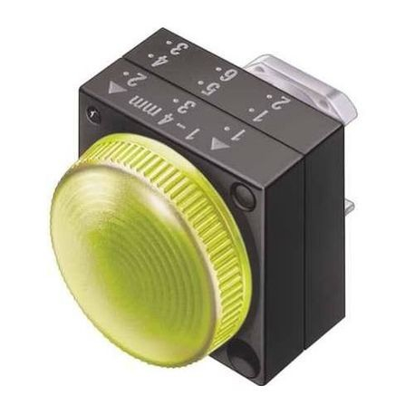 Lichidare de stoc - Lampa plastic, galbena 22mm, 3SB3001-6BA30, Siemens