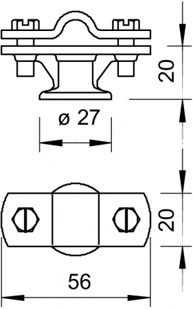 Clema fixare conductor coborare [1]