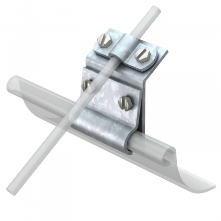 Protecţie trăsnet-supratensiuni - Clema prindere conductor D=8-10/platb.max.30MM de jgheab metalic