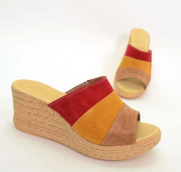 Papuci din piele naturala 304 Color [2]