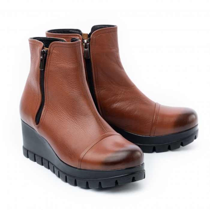 Botine din piele 105 maro [2]