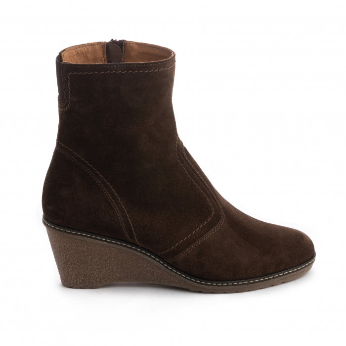 Botine din piele 329 Maro Velur [3]