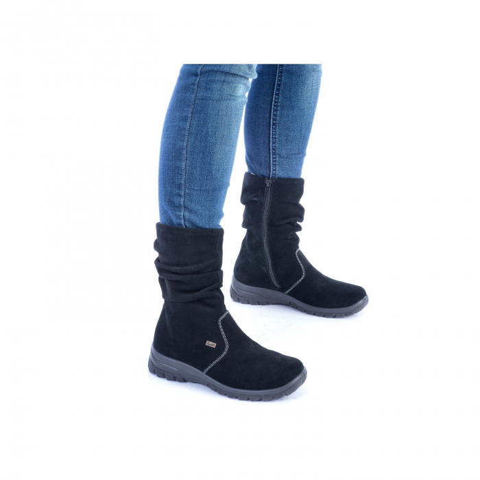Cizme din piele intoarsa Rieker Z7171-01 [14]