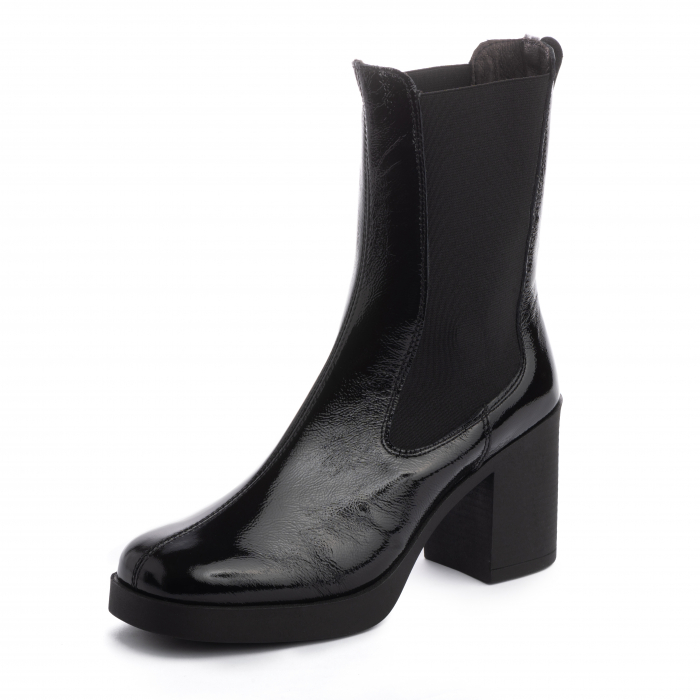 Botine piele 627 negru lac [2]