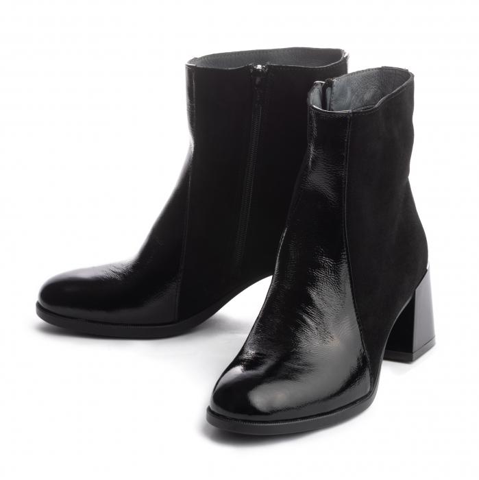 Botine piele 628 negru [3]