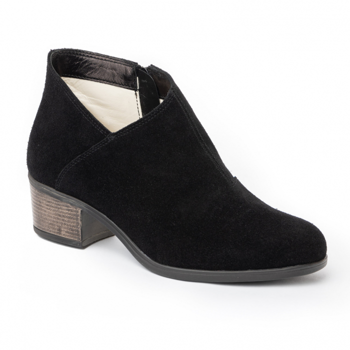 Botine piele Mark 558 negru Velur [2]