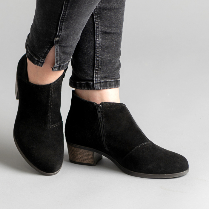 Botine piele Mark 558 negru Velur [4]