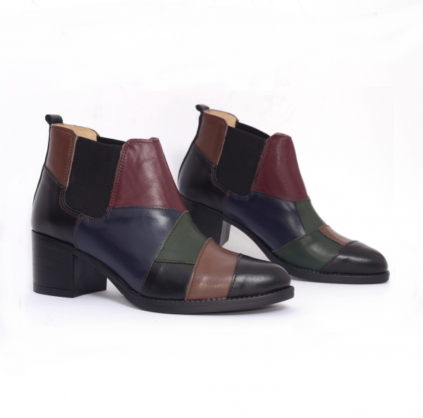 Botine piele naturala 453C Color [2]