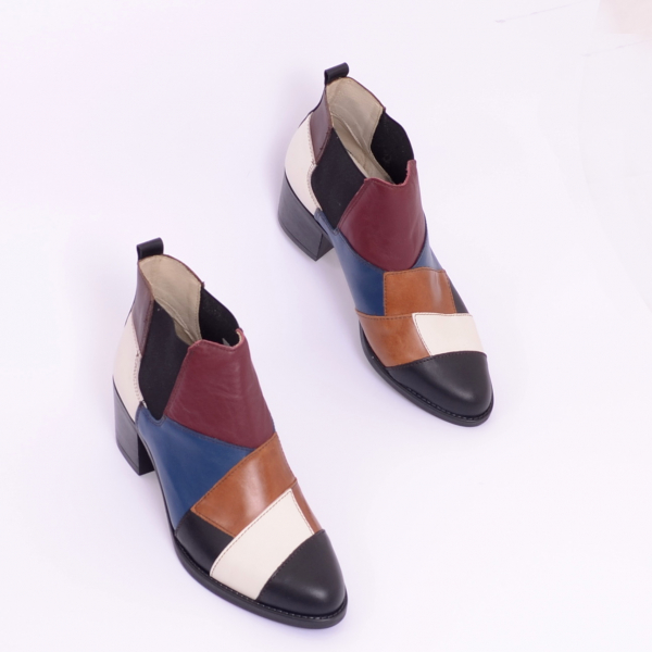 Botine piele naturala 453A Color [6]