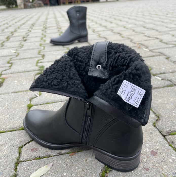 Cizme piele naturala 334 negru [4]