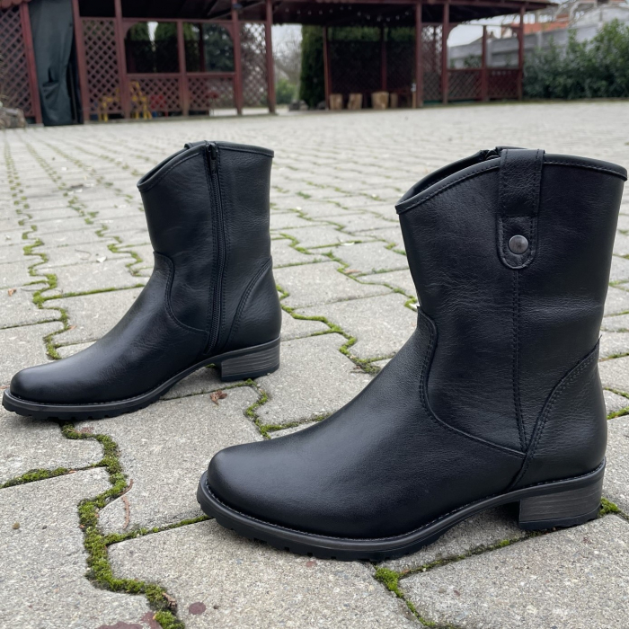 Cizme piele naturala 334 negru [2]