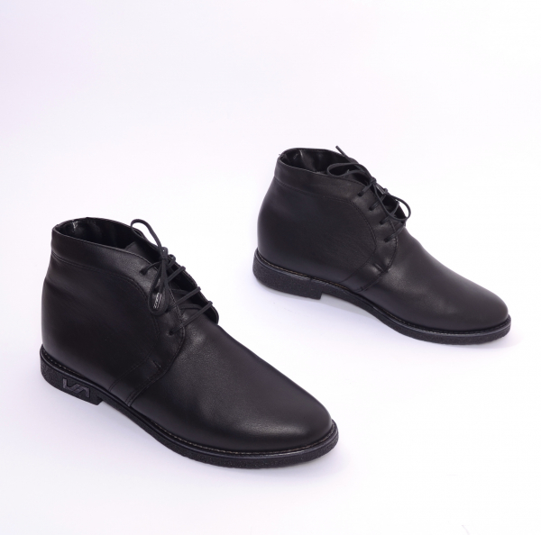 Ghete din piele naturala Negru [5]