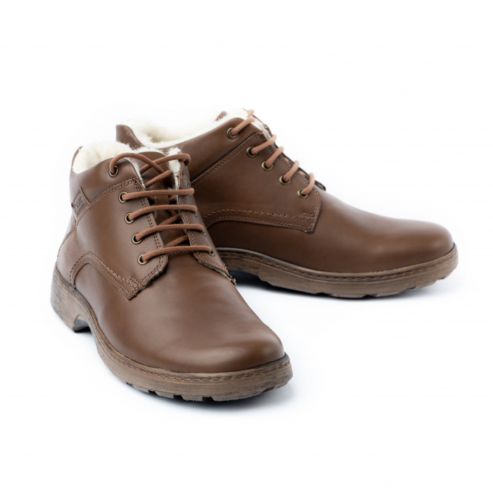 Ghete casual din piele naturala 900 Maro [2]
