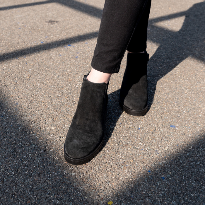 Ghete din piele 560 Negru [3]