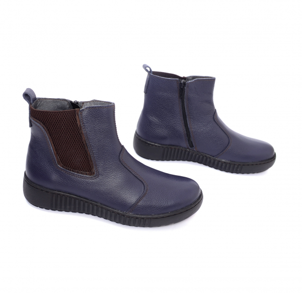 Ghete din piele 582 bleumarin [4]