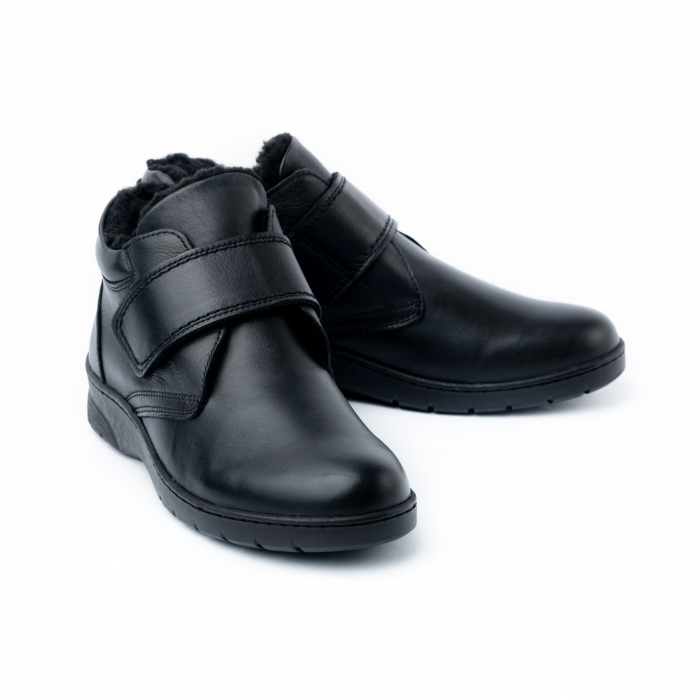 Ghete din piele naturala 496 Negru [2]