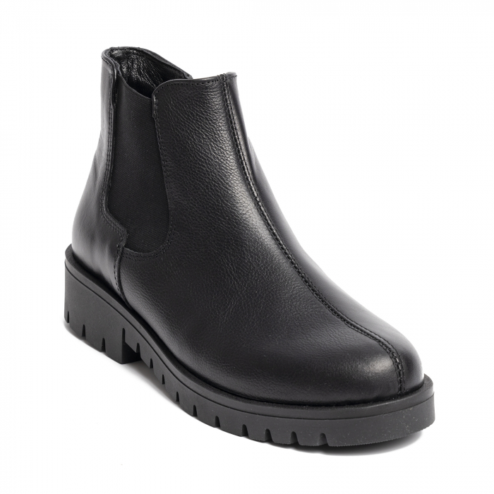 Ghete din piele naturala 616 Negru [11]