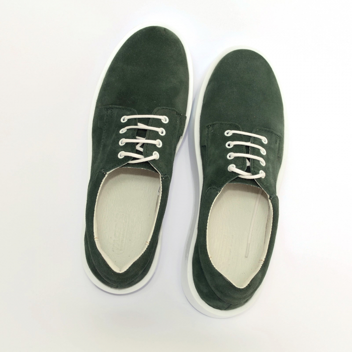 Pantofi casual dama 606 Verde Velur [2]